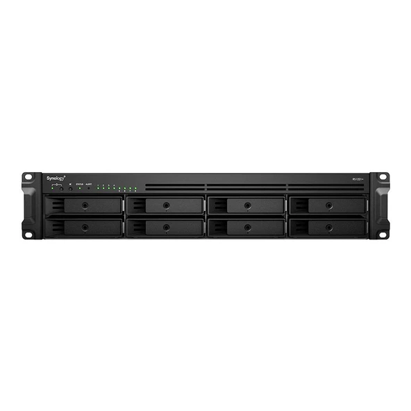 SYNOLOGY RS1221RP PLUS-RYZEN V1500B-4GB RAM-8-diskli Rack Nas Sunucu ürün görseli 1