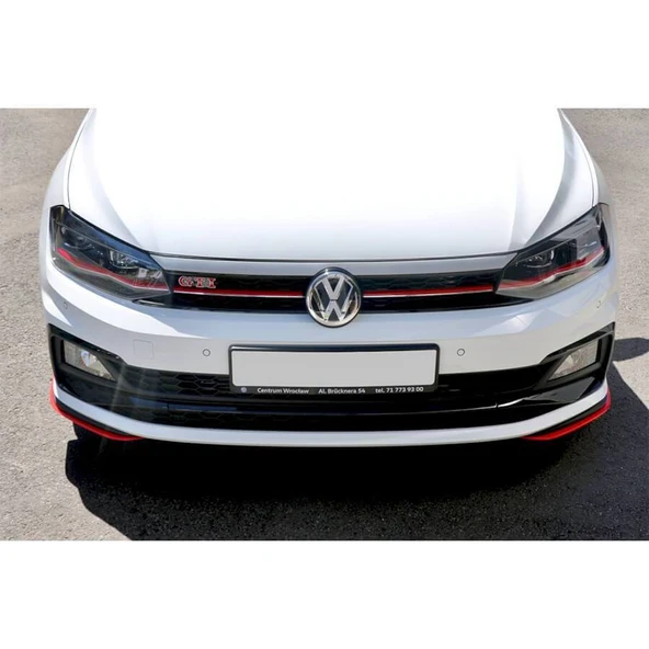 AUTOGP Vw Polo aw1 gti ön panjur ızgara kırmızı şeritli 2018+ ürün görseli 1