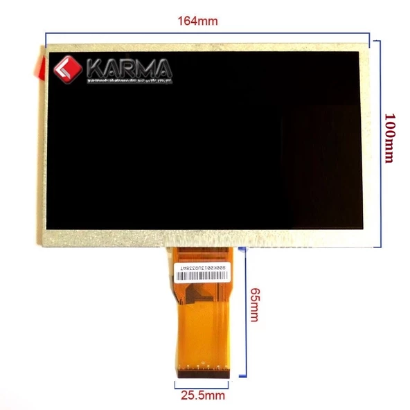7" inç 800*480p 50pin (165x100mm HD) TABLET uyumlu LCD EKRAN, PANEL (Oto Teyp, Medikal Cihaz Lardada kullanılır) ürün görseli 1