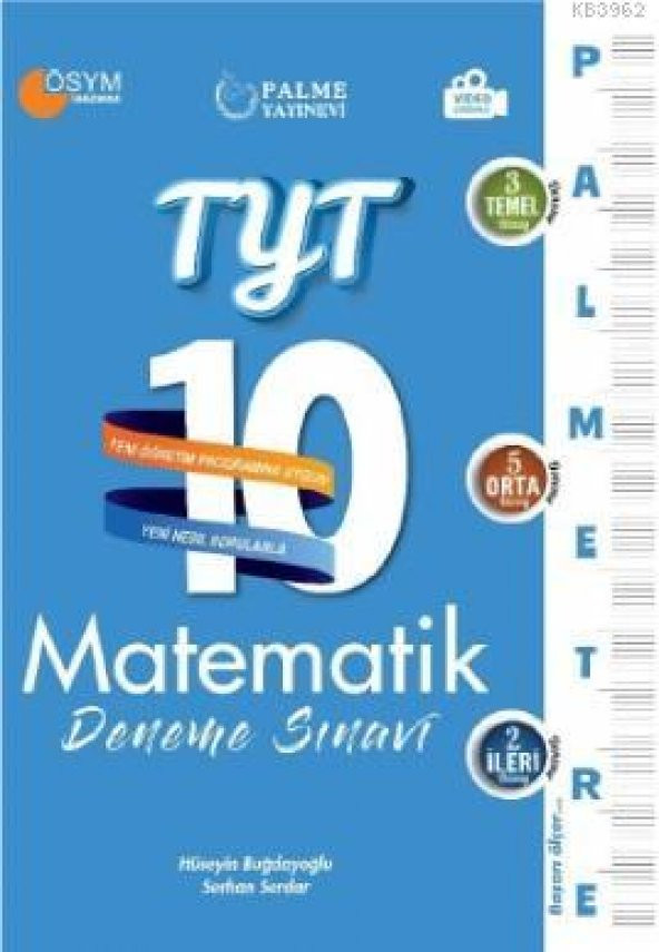 Palme Yks Tyt Matematik 10 Deneme Sınavı Video Çözümlü ürün görseli 1