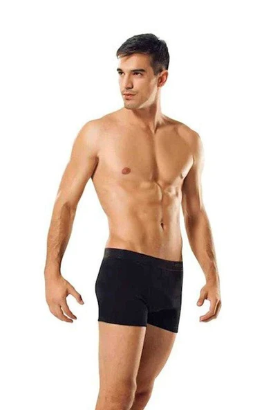 3 adet Tutku Likralı Erkek Siyah Boxer 0114 ürün görseli 1