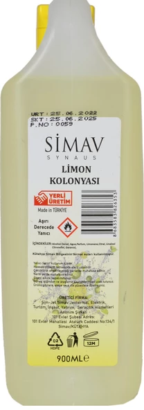 SİMAV Termal Sulu Limon Kolonyası Seti - 4'lü - Resim 5