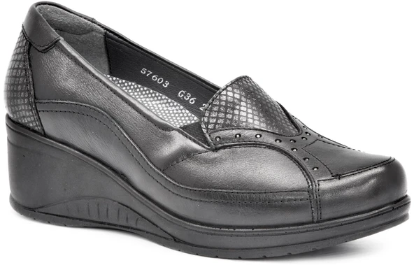 Forelli Frl 21Y 57603 Siyah Bayan Ayakkabı Comfort ürün görseli 1