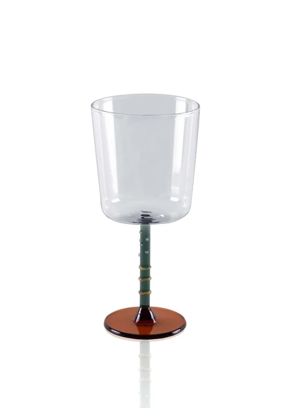 The Mia Line Şarap Kadehi Yeşil 300 ml ürün görseli 1