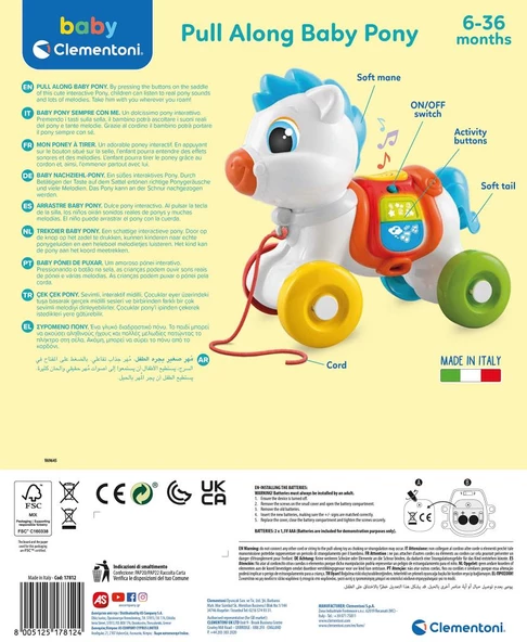 Clementoni Baby Çek Çek Pony 17812 - Resim 6