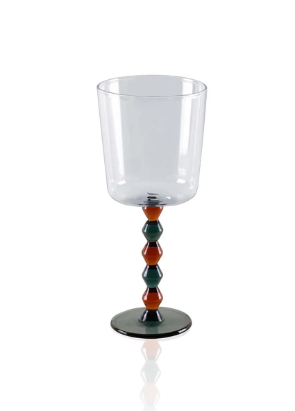 The Mia Bead Şarap Kadehi Amber 300 ml ürün görseli 1