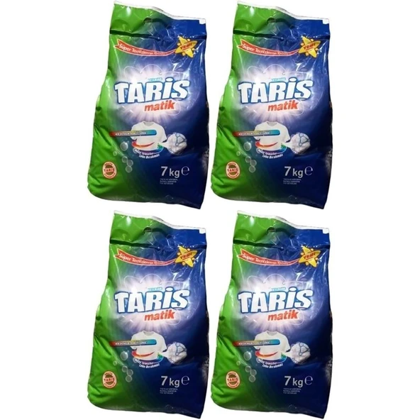 Tariş Matik Toz Çamaşır Deterjanı 28KG Renkli ve Beyazlar için (4PK*7KG) (212 Yıkama) ürün görseli 1