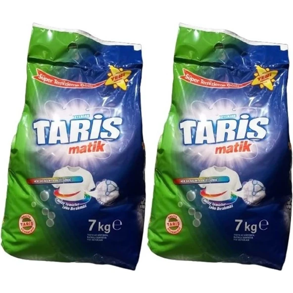 Tariş Matik Toz Çamaşır Deterjanı 14KG Renkli ve Beyazlar için (2PK*7KG) (106 Yıkama) ürün görseli 1