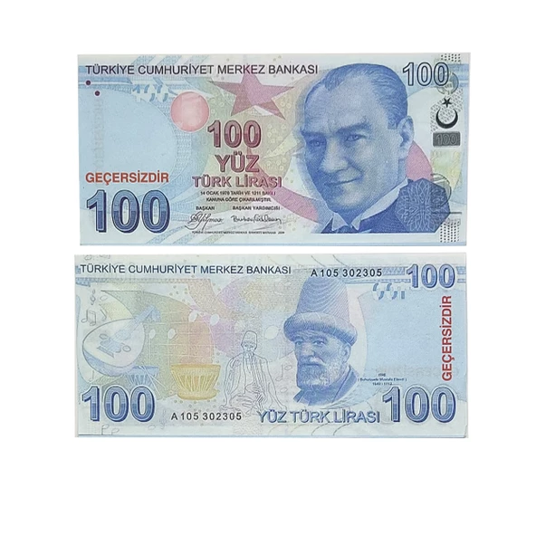 100 Tl 50 Adet Geçersiz Sahte Para Düğün Parası ürün görseli 1