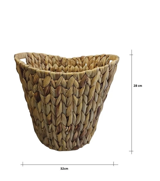 Panalı Naturel Oval Kulplu Derin Sepet Küçük Boy PNL22102S ürün görseli 1