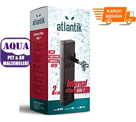 Atlantik 600 F İç Filtre 3 W 300 L/H - Akvaryum İç Filtresi ürün görseli 1