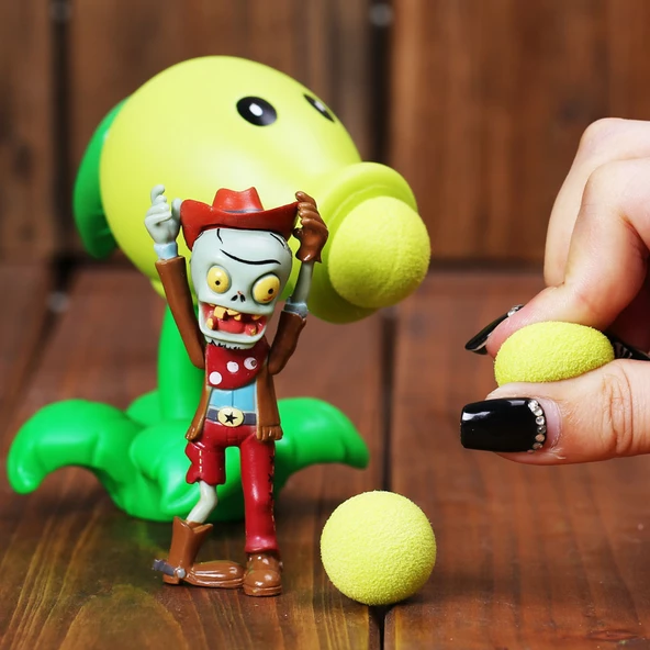 Plants And Zombies Zombi Ve Bitkiler + figür + toplar ürün görseli 1