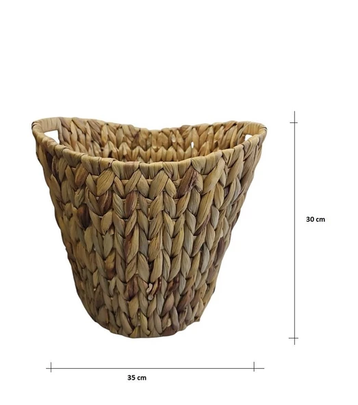Panalı Naturel Oval Kulplu Derin Sepet Orta Boy ürün görseli 1