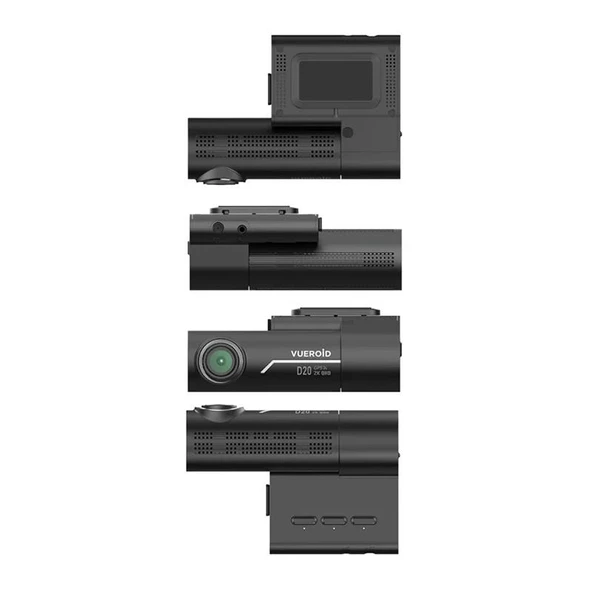 Vueroid Araç Kamerasi 2K Sony Starvis Görüntü Sensörü GPS D20 - Resim 2