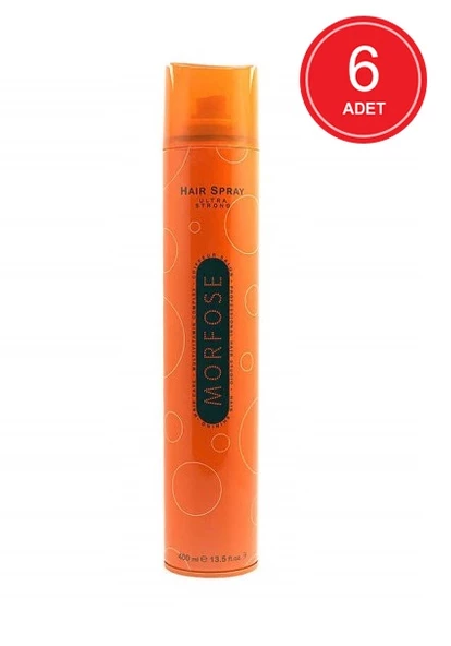 Morfose Ultra Strong Saç Spreyi 6 x 400 ML ürün görseli 1