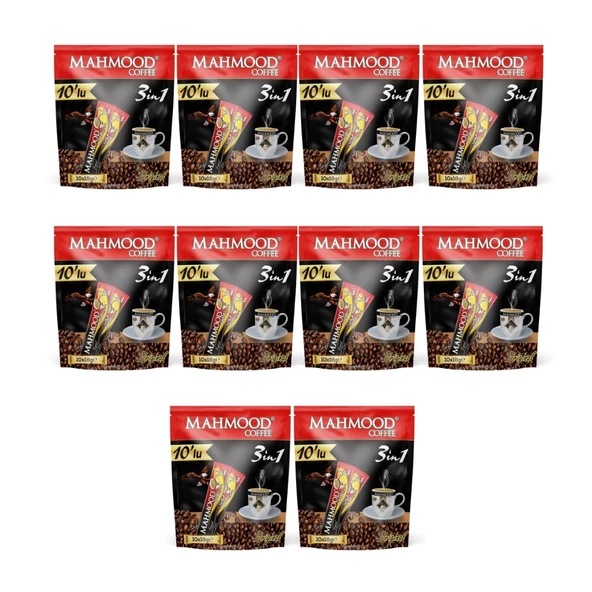 Mahmood Coffee 3'ü 1 Arada Kahve 18 gr x 10 Adet x 10'lu Paket ürün görseli 1