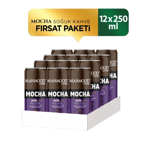 Mahmood Coffee Mocha Soğuk Kahve 250 ml X 12 Adet ürün görseli 1