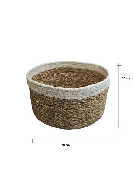 Panalı Naturel Yuvarlark Organize Sepet M Boy PNL-PH35M ürün görseli 1