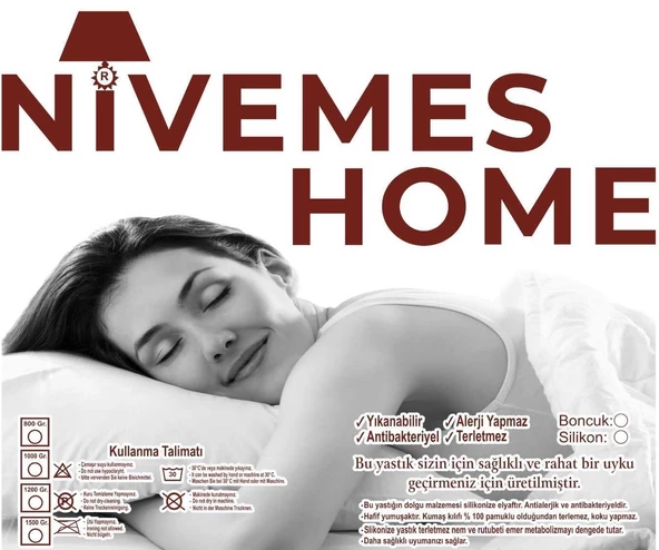 NİVEMESHOME 1000 GR DOLU YASTIK - Resim 2