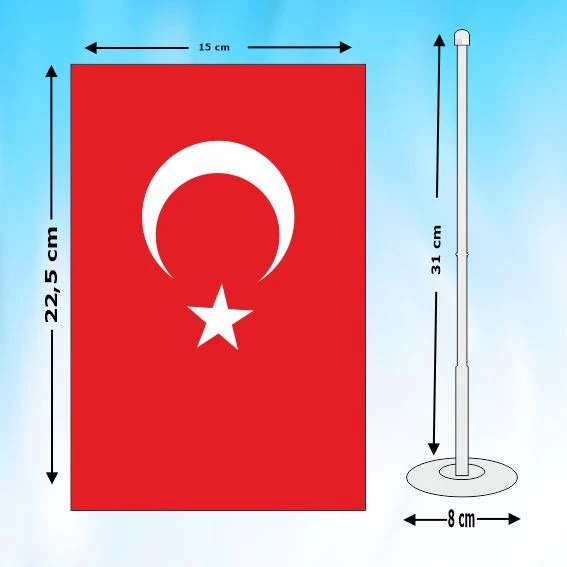TEKLİ TÜRK BAYRAĞI - Resim 3