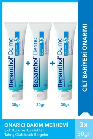 Bepanthol Derma Onarıcı Bakım Merhemi 30 gr x 3 Adet ürün görseli 1