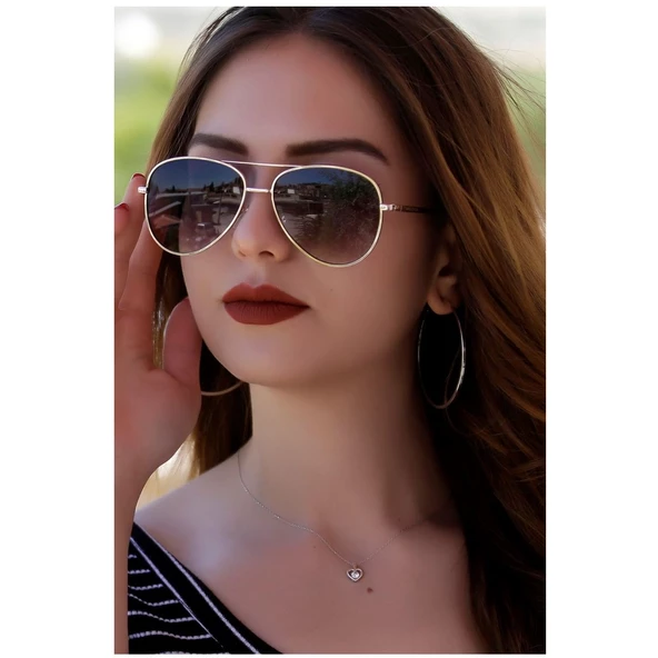 Daniel Klein DK4262P-1 Damla Model Kadın Güneş Gözlüğü ürün görseli 1