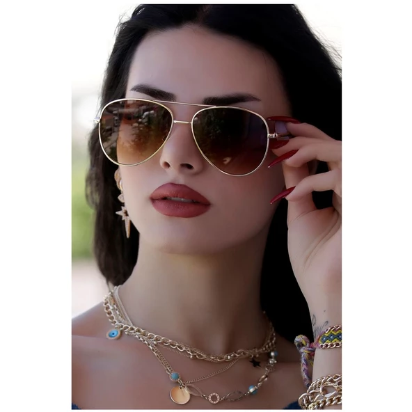 Daniel Klein DK4262P-2 Damla Model Kadın Güneş Gözlüğü ürün görseli 1