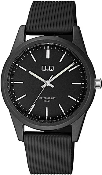 Q&Q VS12J004Y Su Geçirmez Silikon Kordonlu Unisex Kol Saati ürün görseli 1