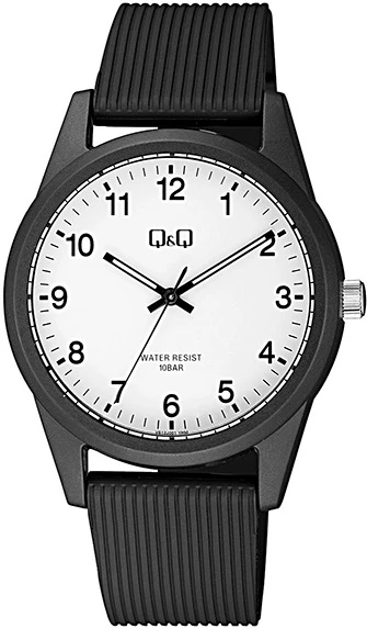 Q&Q VS12J001Y Su Geçirmez Silikon Kordonlu Unisex Kol Saati ürün görseli 1