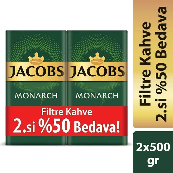 Jacobs Monarch Filtre Kahve 2 x 500 gr ürün görseli 1