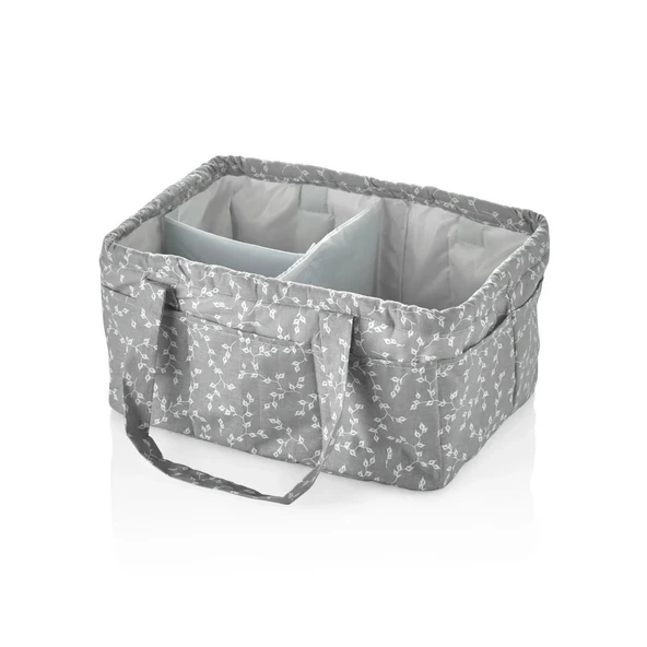 Babyjem Katlamalı Anne & Bebek Organizer 795 Gri Çiçek ürün görseli 1