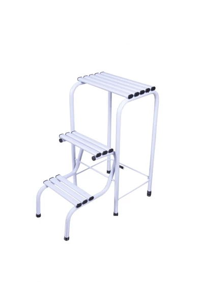 Saraylı pratik metal tabureli merdiven - Resim 5