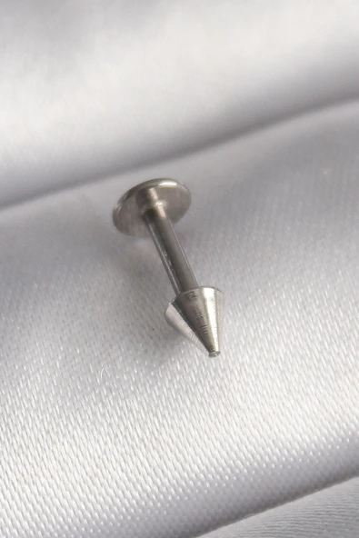 316L Çelik Gümüş Renk Çivi Model Piercing TJ-PR1370 ürün görseli 1