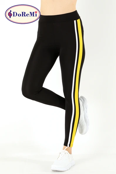 DoReMi Active Sportive Çift Çizgili Tayt-876 ürün görseli 1