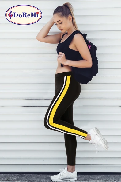 DoReMi Active Sportive Çift Çizgili Tayt-876 - Resim 8