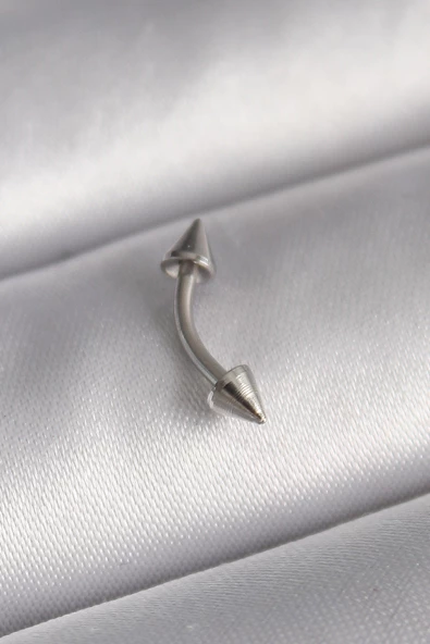 316L Çelik Gümüş Renk Çivi Model Piercing TJ-PR1362 ürün görseli 1