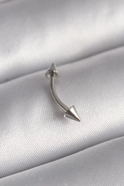 316L Çelik Gümüş Renk Çivi Model Piercing TJ-PR1364 ürün görseli 1