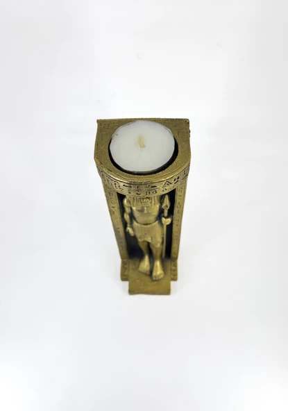 Antik Mısır Anubis Mumluk - Resim 3