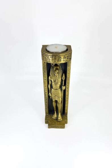 Antik Mısır Anubis Mumluk - Resim 2