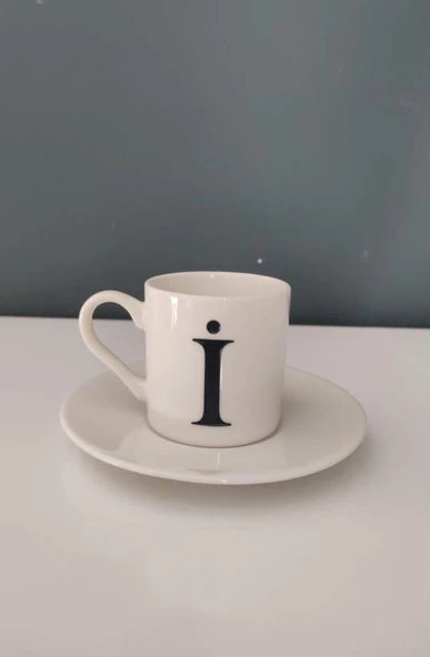 DECORIUM KUM İ HARFLİ KAHVE FİNCANI ürün görseli 1