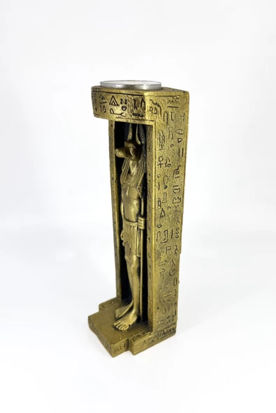 Antik Mısır Anubis Mumluk - Resim 5