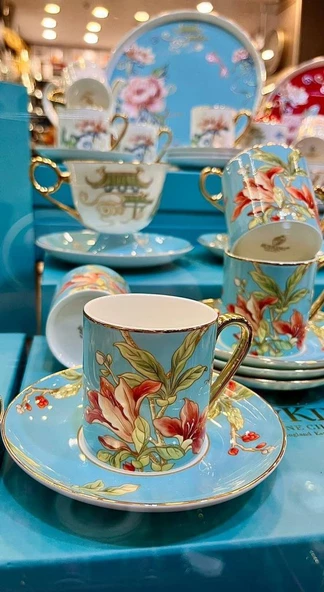 ROYKING EMİLIA 6LI KAHVE FİNCANI BONE CHINA ürün görseli 1