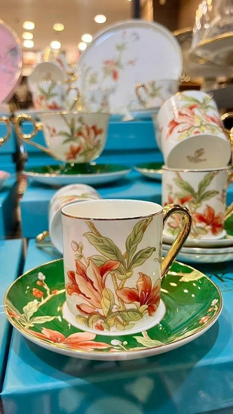 ROYKING FEDERİCA 6 LI KAHVE FİNCANI BONE CHINA ürün görseli 1