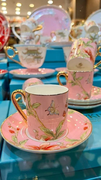 ROYKING CHİARA 6 LI KAHVE FİNCANI  BONE CHINA ürün görseli 1