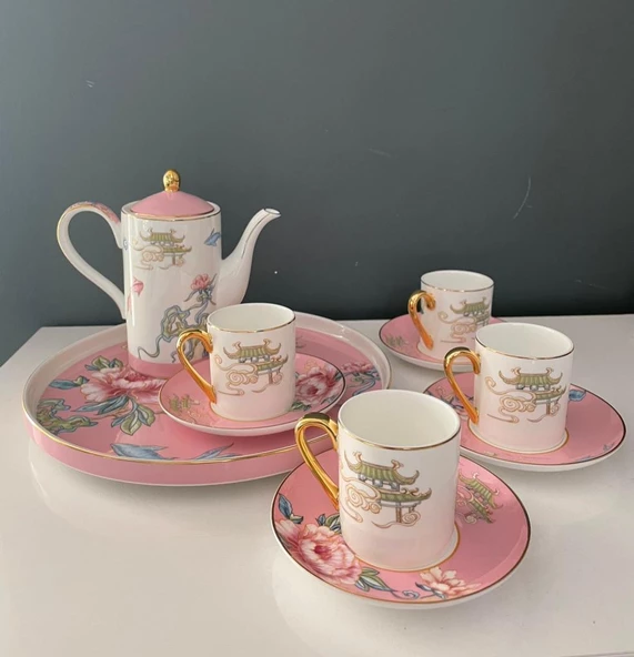 ROYKING PAOLA 11 PARÇA KAHVE SETİ  BONE CHINA ürün görseli 1