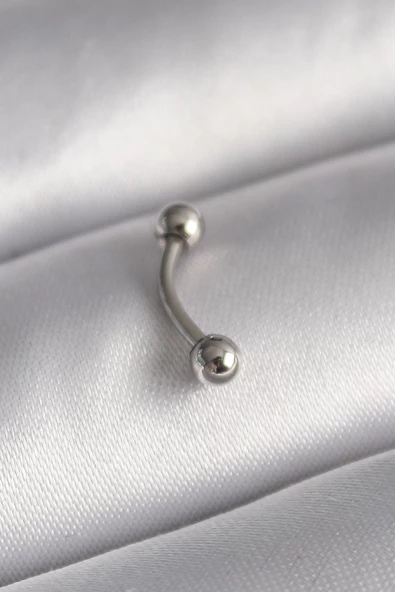 Gümüş Renk Topçuk Model Piercing - EBJ241123W29514 ürün görseli 1