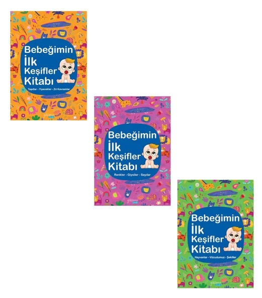 Bebeğimin İlk Keşifler Kitabı Seti 3 Kitap ürün görseli 1