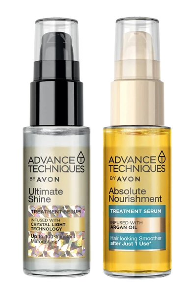 Argan Yağı İçeren Besleyici Saç Serumu ve Parlaklık Veren Saç Serumu Paketi ürün görseli 1
