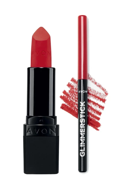 Ultra Mat Ruj Truest Red ve Glimmerstick Dudak Kalemi Ruby Shock Paketi ürün görseli 1