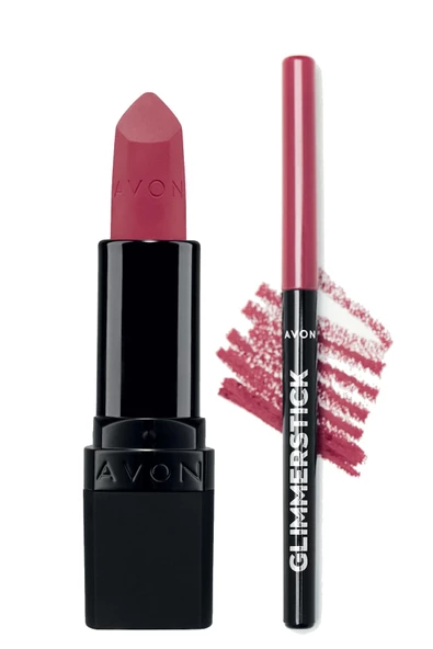 Ultra Mat Ruj Mauve Matters ve Glimmerstick Dudak Kalemi Pink Bouquet Paketi ürün görseli 1